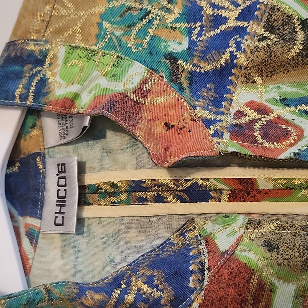 Chico's Artistic Multicolor Jacket - image 5